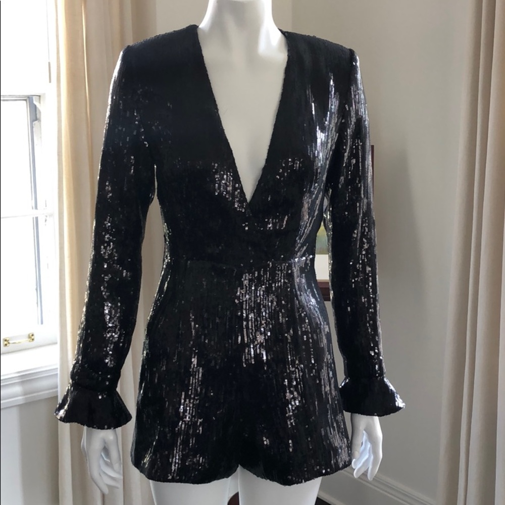 NWOT Retrofete Katherine Romper in Black